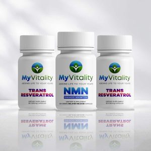 购买MyVitality 1 x 60 NMN胶囊和2 x 30 Trans Resveratrol胶囊